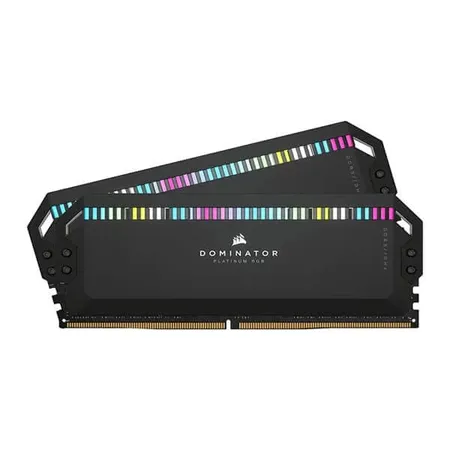 Corsair DOMINATOR PLATINUM RGB 64GB (2x32GB) DDR5 DRAM 5600MHz C40 Memory Kit (Black)