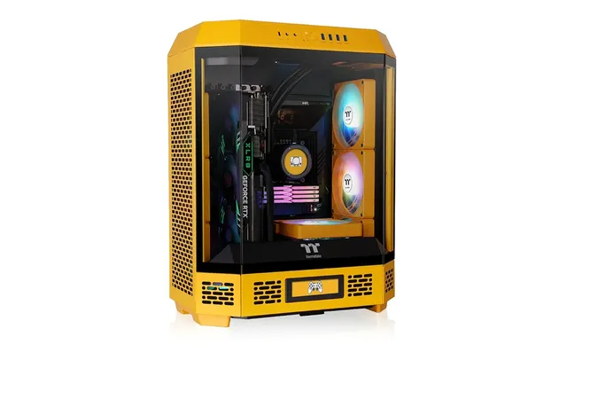 Thermaltake The Tower 600 Bumblebee Edition Tempered Glass Mid Tower ATX Computer Case