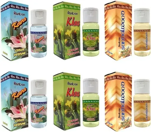 Rankson Fresh, Vetiver, Sandal Diffuser Premium Kewra, Khus & Sandalwood Cooler Perfume | Long Lasting Fresh Air