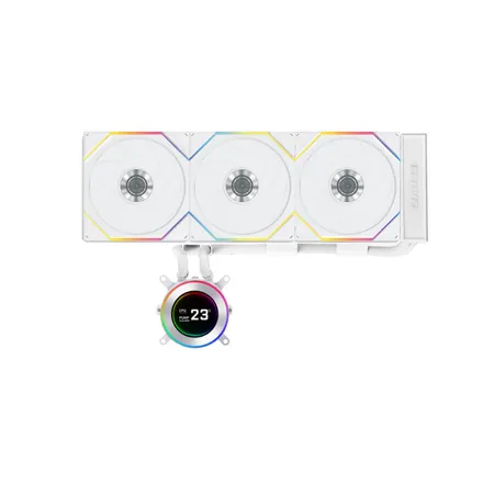 Lian Li Hydroshift II LCD-C 360TL 360mm CPU Liquid Cooler White (G89-GHS2LCD36TW-IN)