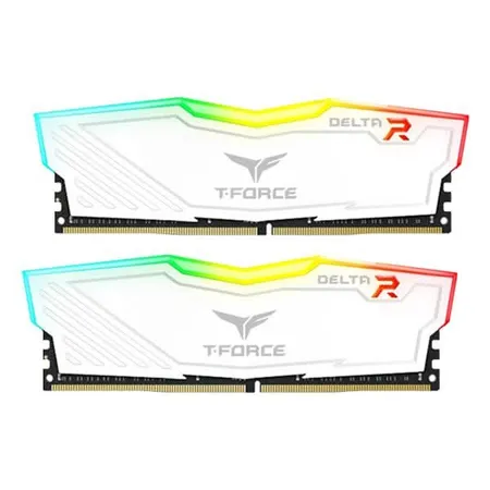 Teamgroup T-Force Delta RGB 16GB (16GBx1) DDR4 3200Mhz CL16 Desktop RAM White (TF4D416G3200HC16F01)