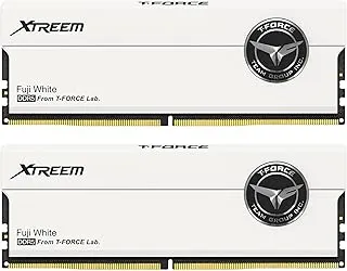 TEAMGROUP T-Force XTREEM DDR5 Ram 48GB (2x24GB) 8000MHz PC5-64000 CL38 M-DIE Desktop Memory Module Ram for Intel XMP 3.0 & AMD Expo Compatible White FFWD548G8000HC38EDC01