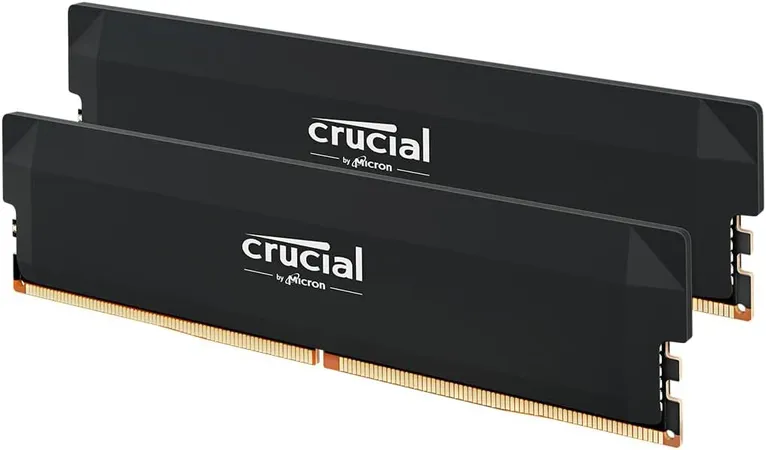 CRUCIAL PRO 64GB (2X32GB) DDR5-6400 UDIMM CL40 BLACK CP2K32G64C40U5B