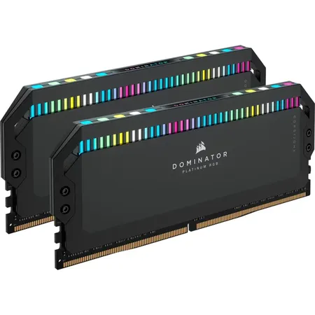 Corsair Dominator Platinum RGB 32GB (2x16GB) DDR5 RAM 7000MHz CL34 Desktop Memory Kit – Black