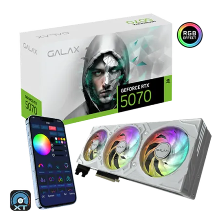GALAX Geforce RTX 5070 EX Gamer 1 Click OC White 12GB NVIDIA Graphic Card