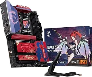 MSI B850 MLG Edition Motherboard, ATX - Supports AMD Ryzen 9000/8000 / 7000 Processors, AM5 - DDR5 Memory Boost (8400+ MT/s OC), PCIe 5.0 x16, M.2 Gen5, 5G LAN