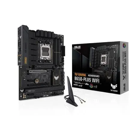 ASUS TUF Gaming B650-PLUS WiFi AMD Ryzen™ AM5 ATX Motherboard, 14 Power Stages, PCIe® 5.0 M.2 Support, DDR5 Memory, WiFi 6 and 2.5 Gb Ethernet, USB4® Support and Aura Sync