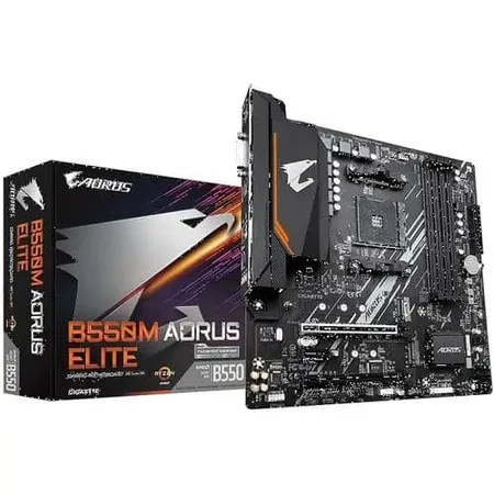 GIGABYTE B550M AORUS ELITE AX WiFi Ultra Durable AMD AM4 Micro ATX DDR4 Motherboard
