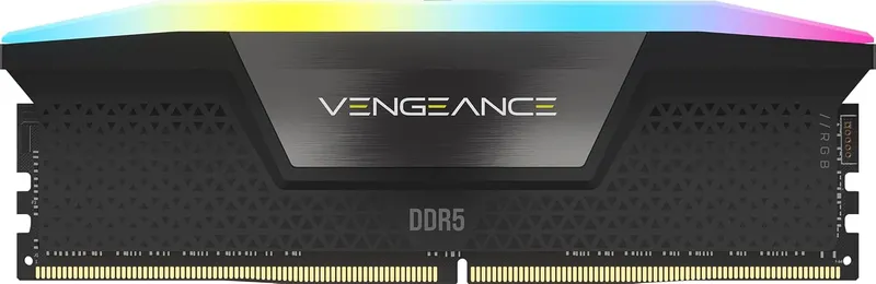 CORSAIR VENGEANCE-CMH16GX5M1B5200C40- RGB DDR5 16GB (1X16GB) DDR5 5200 CL40-40-40-77 1.25V INTEL XMP - BLACK