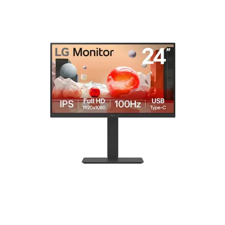 LG 24BA650 24" Full HD IPS Monitor with Ergonomic Stand Flicker Safe & Reader Mode