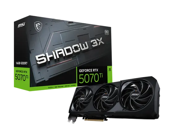 MSI GeForce RTX 5070 Ti 16G SHADOW 3X OC 16GB GDDR7