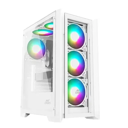 Ant Esports ICE-170TG (ATX) Mid Tower Cabinet (White)