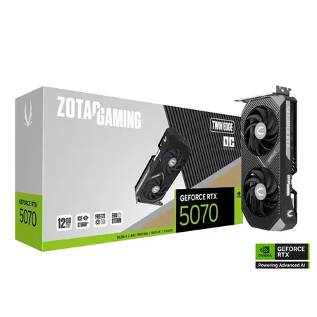 ZOTAC GAMING GeForce RTX 5070 Twin Edge OC 12GB GDDR7 Graphics Card