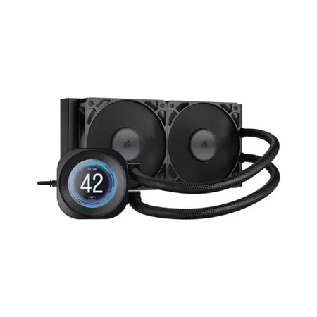 Corsair Nautilus 240 RS LCD Liquid CPU Cooler - Black