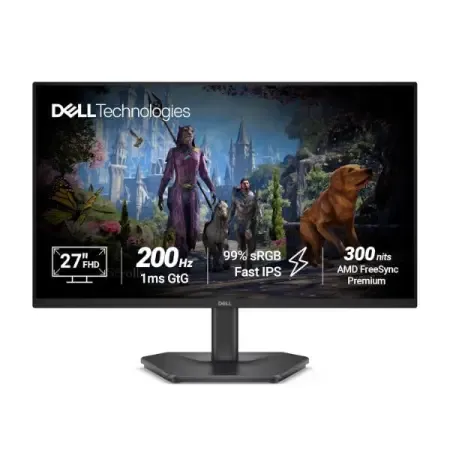 Dell SE2725HG 27‑inch FHD 200Hz Fast IPS Gaming Monitor 1ms Response, AMD FreeSync Premium, HDR10, 99% sRGB