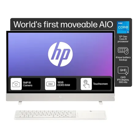 HP ENVY MOVE ALL IN ONE 24,13TH GEN INTEL CORE I5-1335U,23.8INCH(60.5CM),QHD,THREE SIDED MICRO EDGE,16GB DDR5,1TB SSD,BLUETOOTH KEYBOARD,WIN 11 HOME,4.1KG,24-CS0047IN