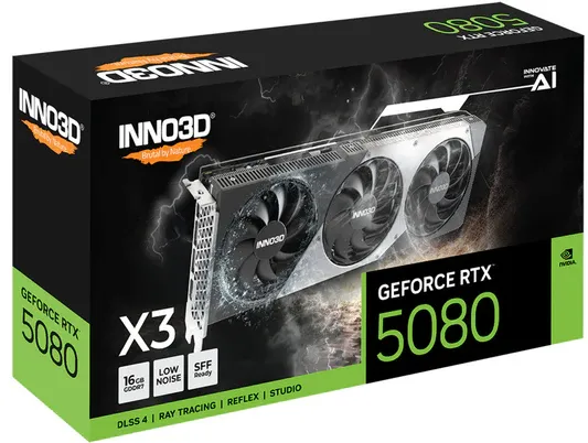 Inno3D GeForce RTX 5080 X3 16Gb GDDR7 Edition Triple Fan Graphics Card