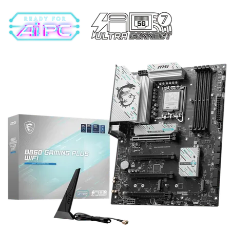 MSI B860 Gaming Plus WiFi LGA1851 ATX Motherboard (B860-GAMING-PLUS-WIFI)