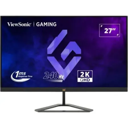 ViewSonic VX2758A-2K-PRO-3 (68.58 Cm) 27Inch 240Hz IPS QHD 2K Gaming Monitor| 1ms| HDR10| FreeSync | 137% sRGB | Tilt | Eye Care | 2 x HDMI | Display Port