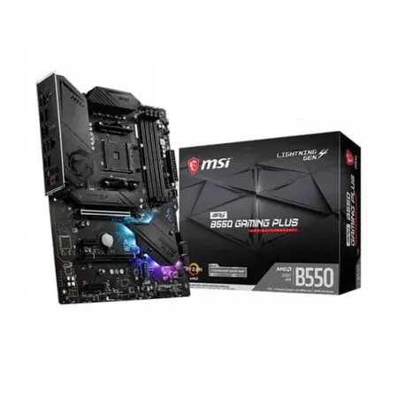 MSI MPG B550 Gaming Plus AMD AM4 DDR4 m.2 USB 3.2 Gen 2 HDMI ATX Motherboard AMD Ryzen 5000 Series Desktop Processors