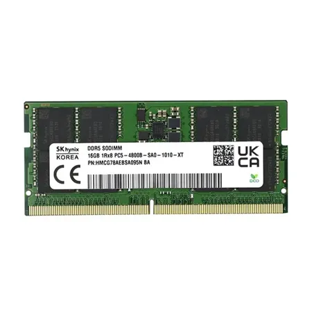 SK Hynix 16GB DDR5 RAM 4800MHz CL40 1Rx8 262 Pin SO-DIMM Laptop Memory (Pulled Out)