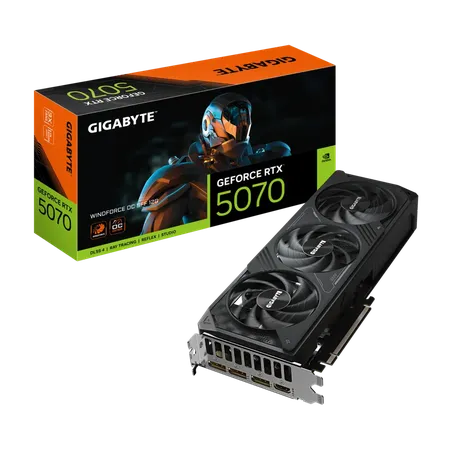 Gigabyte GeForce RTX 5070 Windforce OC SFF 12GB GDDR7 Graphic Card GV-N5070WF3OC-12GD