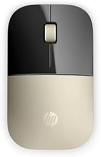 HP Z3700 Wireless Optical Mouse with USB receiver and 2.4GHz Wireless Connection/ 1200DPI / 16 months Long Battery Life /Ambidextrous and Slim Design (Modern Gold)