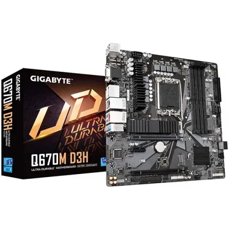 GIGABYTE Q670M D3H (rev. 1.0) DDR4 Micro ATX Motherboard