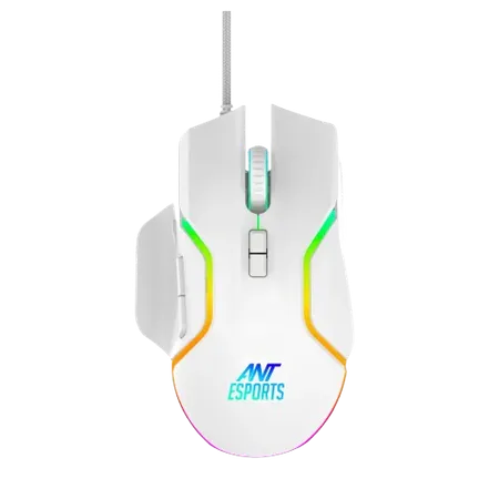 ANT ESPORTS GM320 RGB WIRED OPTICAL GAMING MOUSE -WHITE
