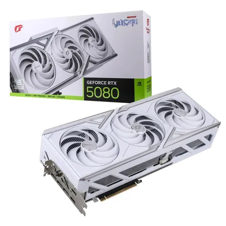 COLORFUL iGame GeForce RTX 5080 Vulcan OC 16GB-V White Nvidia Graphic Card