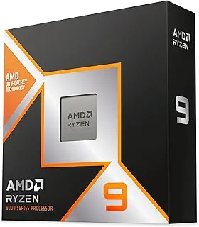 AMD Ryzen 9 9950X3D Desktop Processor with Integrated Radeon Graphics, 16 cores 32 Threads 128MB Cache Base Clock 4.3 GHz Up to 5.7GHz AM5 Socket System Memory DDR5 Up to 5600 MT/s - 100-100000719WOF