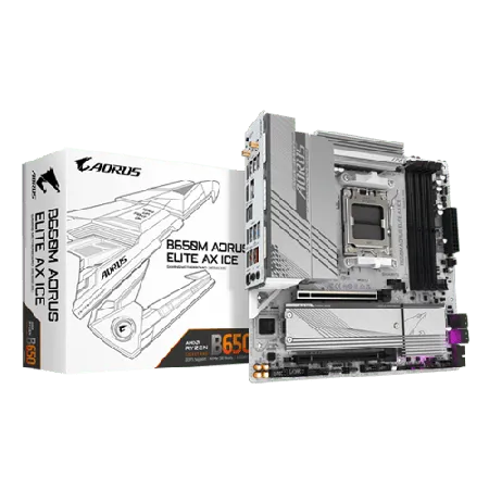 Gigabyte B650M Aorus Elite AX ICE WIFI M-ATX Motherboard