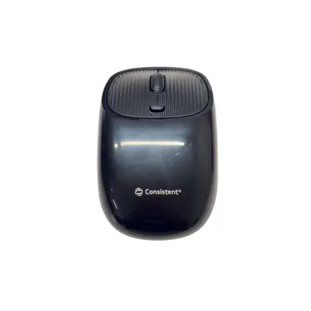 Consistent Sparkle Wireless Mouse 2.4G Portable Mobile Optical Office Mouse with USB (Black)