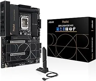 ASUS Intel ProArt Z890-CREATOR WiFi LGA1851 ATX Motherboard, 16+2+1+2 Power Stages, PCIe 5.0 w/Full Support for Next-gen GPUs, Dual Thunderbolt 5 Type-C, 10 Gb & 2.5 Gb LAN, WiFi 7, 5X M.2 Slots