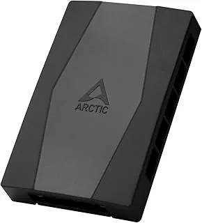 ARCTIC Case Fan Hub - 10-fold PWM Fan Distributor with SATA Power - Black