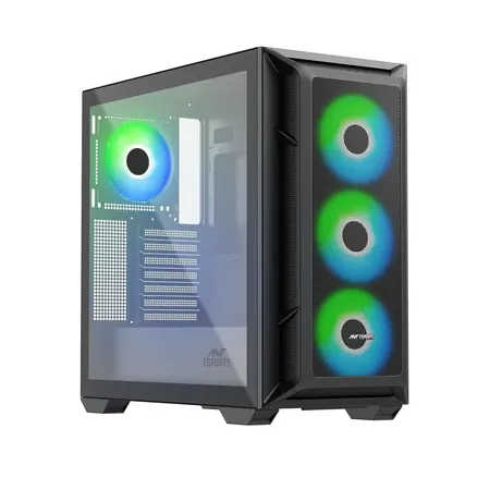 ANT ESPORTS 611 AIR MID-TOWER CABINET - BLACK