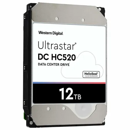 Western Digital Ultrastar DC HC520 12TB 3.5-inch SATA 7200RPM Data Center Internal Hard Disk