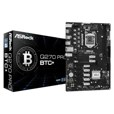 ASRock Q270 Pro BTC Plus ATX Motherboard