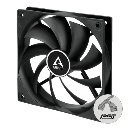 ARCTIC F12 PWM PST 120mm CPU Case Cooling Fan - Black