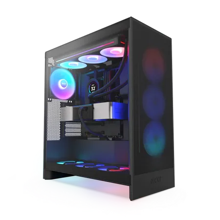 NZXT CHASSIS H SERIES H7 (2024) FLOW WITHOUT PSU BLACK COLOR - CM-H72FB-01