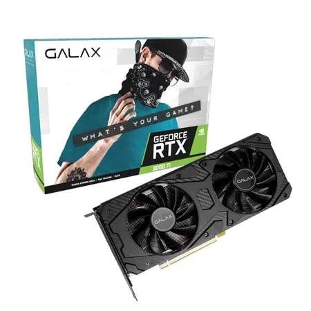 GALAX GeForce RTX 3060 Ti (1-Click OC) LHR 8GB Graphic Card 36ISL6MD1VQW