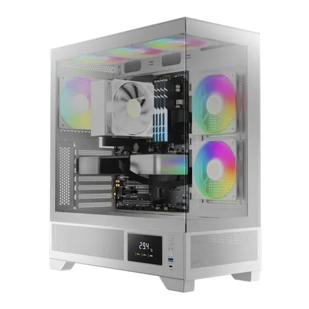 GAMDIAS Atlas M1 ATX ARGB Mid Tower Cabinet ( White )