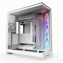 NZXT H9 Flow RGB+ ATX Mid Tower Cabinet White (CM-H92FW-P1)
