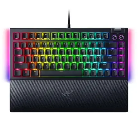 RAZER BlackWidow V4 75% Hot-Swappable Mechanical Wired Gaming Keyboard (Black) (Orange Switch) (Tactile Switch) (RZ03-05000100-R3M1)