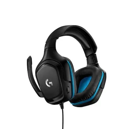 Logitech G431 7.1 Surround Sound Wired Gaming Headset with Boom Microphone - Black