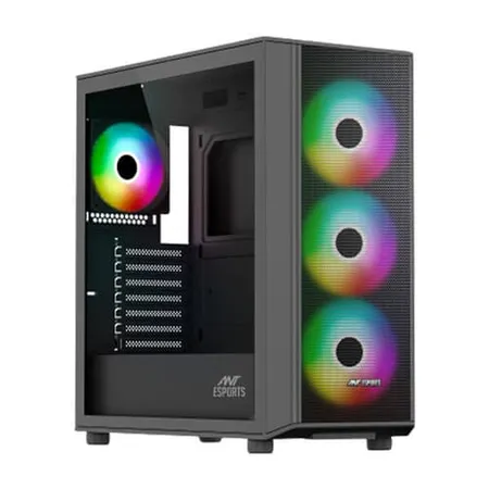 Ant Esports 411 Air ARGB (E-ATX) Mid Tower Gaming Cabinet - Black