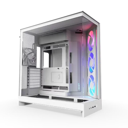 NZXT H9 Flow RGB+ ATX Mid Tower Cabinet White (CM-H92FW-P1)