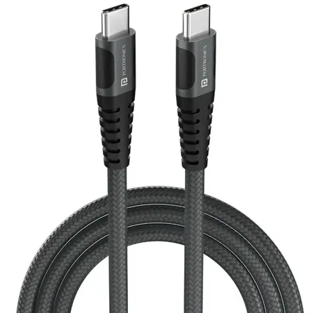 Portronics Flash C POR 2647 100W Type C to Type C Cable 20Gbps Data Transfer 1.5M