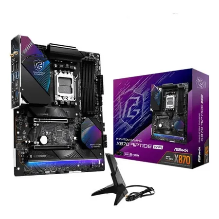 ASRock Phantom Gaming X870 Riptide Wi-Fi AMD X870 AM5 DDR5 ATX Motherboard