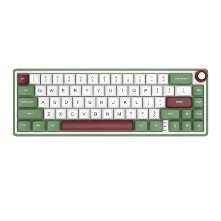 ROYAL KLUDGE RK R65 65% RGB Mechanical Wired Gaming Keyboard ( Green Sand ) ( Tactile Brown Switch )